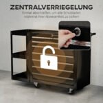 Įrankių vežimėlis su 7 stalčiais ir ratukais su stabdžiais – Paveikslėlis 8