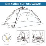 Iššokanti paplūdimio palapinė su stiklo pluošto rėmu – Paveikslėlis 7