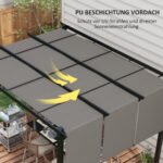 Ištraukiama pergola su reguliuojamu stogu, atspari oro sąlygoms, 3 x 3,5 m – Paveikslėlis 5