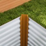 Itin gilus dviejų dalių pakeltų lysvių rinkinys iš cinkuoto plieno, 120 x 60 x 60 cm – Paveikslėlis 9