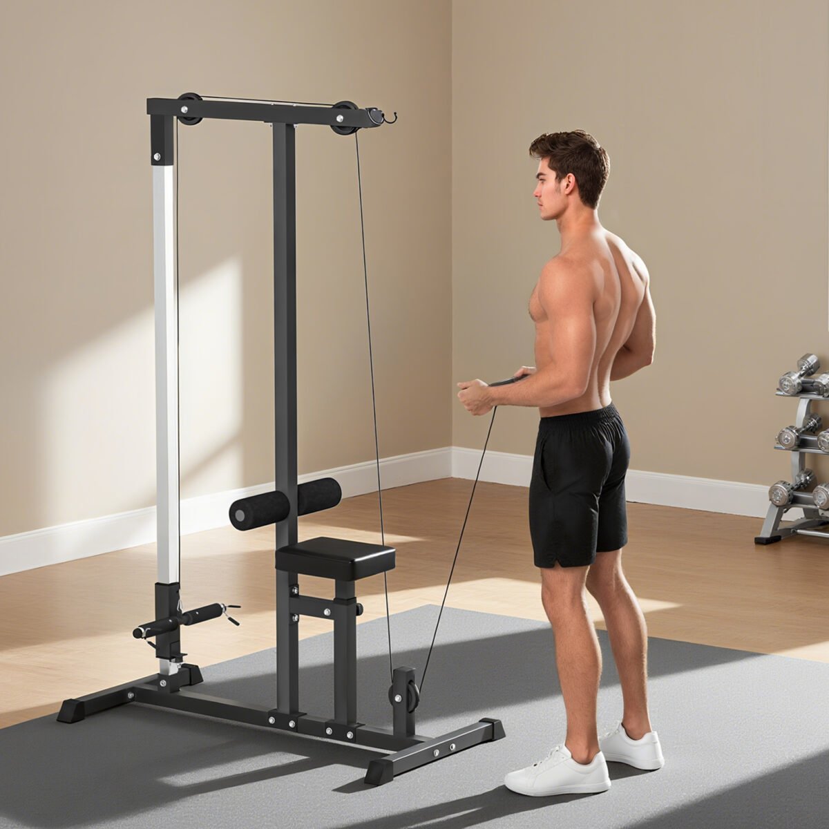 reguliuojama sėdyne ir keičiamomis lyno pozicijomis