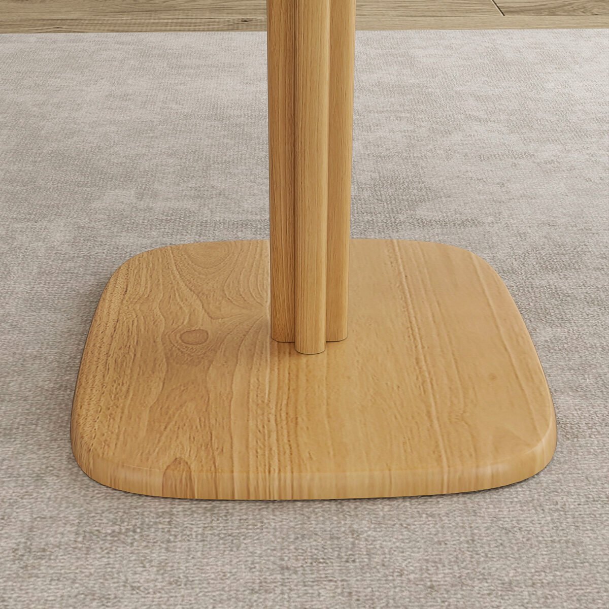 Kaučiukmedžio valgomojo stalas 4 asmenims – Paveikslėlis 9