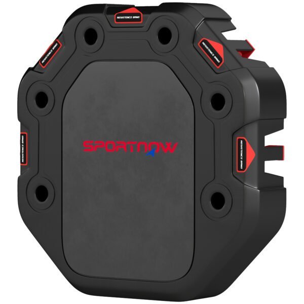 Kompaktiška 7-in-1 atsispaudimų lenta su pasipriešinimo gumomis ir ratukais