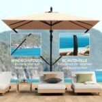 Konsolinis skėtis Ø 260 cm su 360° pasukimu ir UV 50 apsauga – Paveikslėlis 4