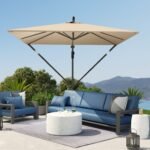 Konsolinis skėtis Ø 260 cm su 360° pasukimu ir UV 50 apsauga – Paveikslėlis 8