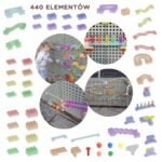 Konstravimo rinkinys kamuoliukų trasoms su STEAM lenta, 440 dalių – Paveikslėlis 19