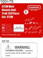 Konstravimo rinkinys su STEAM lenta kamuoliukų trasai, 120 dalių – Paveikslėlis 16