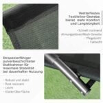 Ergonomiškas lauko supamasis gultas su galvos atrama – Paveikslėlis 6