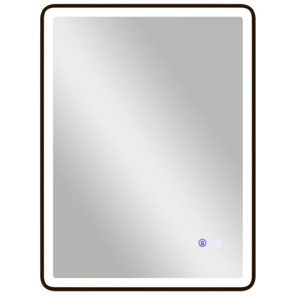 LED vonios veidrodis su pritemdomu apšvietimu ir apsauga nuo rasojimo 80 x 60 cm