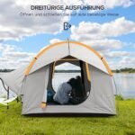 Laisvai statoma vandeniui atspari palapinė automobiliui ir stovyklavimui su 3 durimis – Paveikslėlis 5