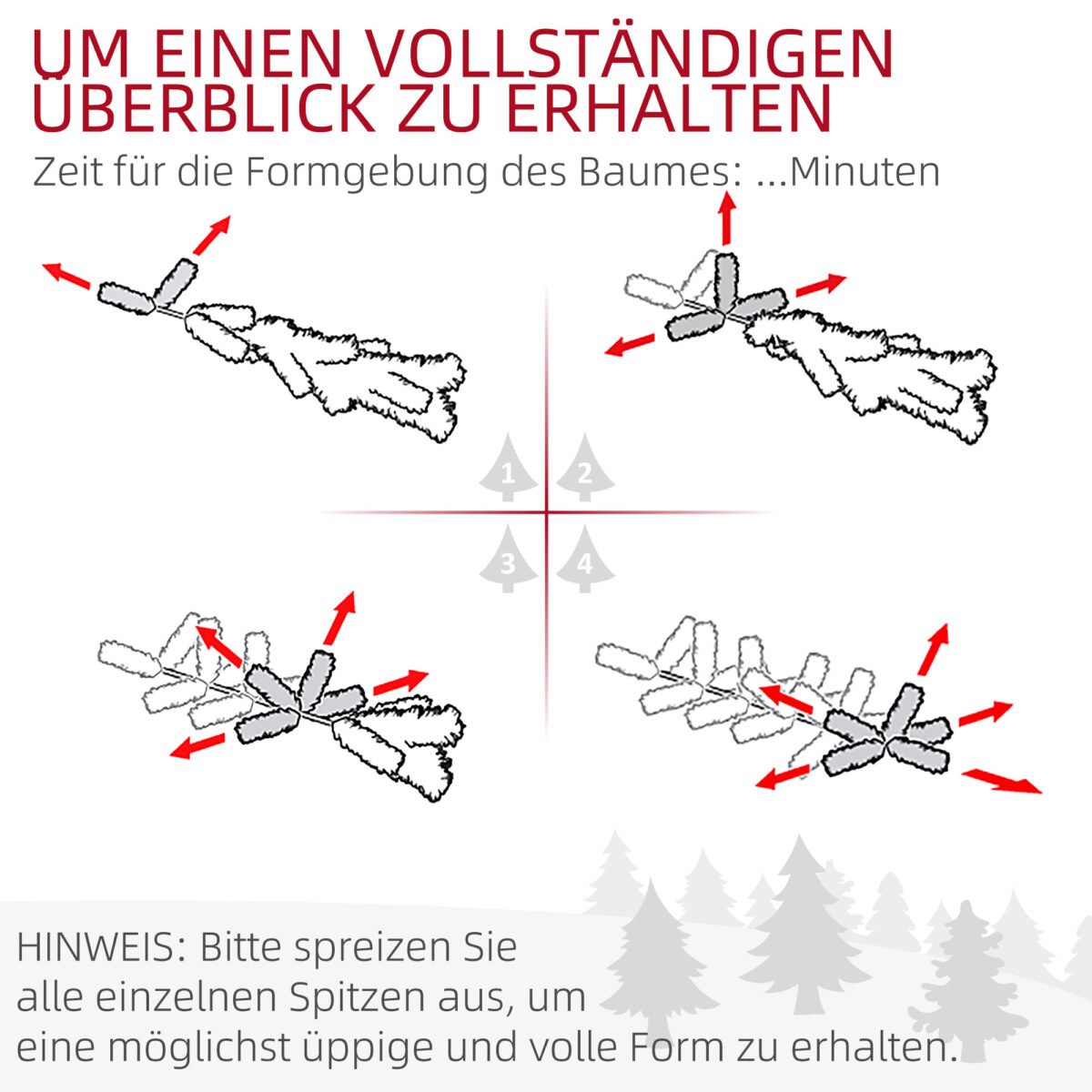Plona dirbtinė Kalėdų eglutė su kankorėžiais 195 cm – Paveikslėlis 5