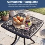 Lieto aliuminio lauko staliukas su skėčio anga (Juoda) – Paveikslėlis 5