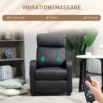Masažinis atlošiamas relaksacinis krėslas su vibracija