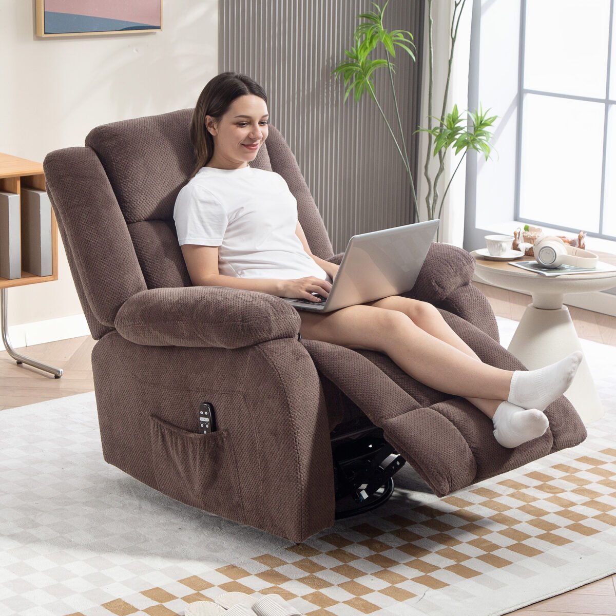 Masažinis fotelis su 8 vibracijos taškais ir juosmens šildymu – Paveikslėlis 2