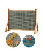 Medinė STEM lavinamoji sienelė laukui