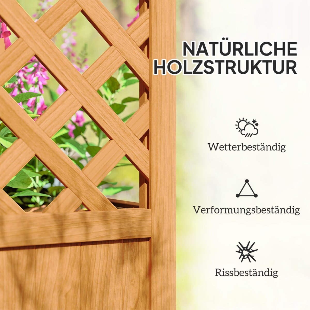 Medinė aukšta lysvė su arkine atrama vijokliniams augalams – Paveikslėlis 5