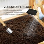 Medinė aukšta lysvė su arkine atrama vijokliniams augalams – Paveikslėlis 7