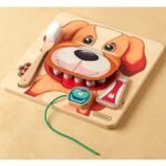 Medinė lenta dantukų valymui su šuniuku – Paveikslėlis 4