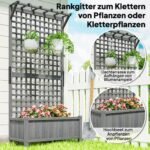 Medinė pakeliama lysvė su grotelėmis ir stogeliu