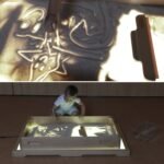 Medinė smėlio dėžė piešimui su šviesa – Paveikslėlis 2