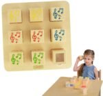 Medinis sensorinis garsų rūšiavimo žaidimas Montessori