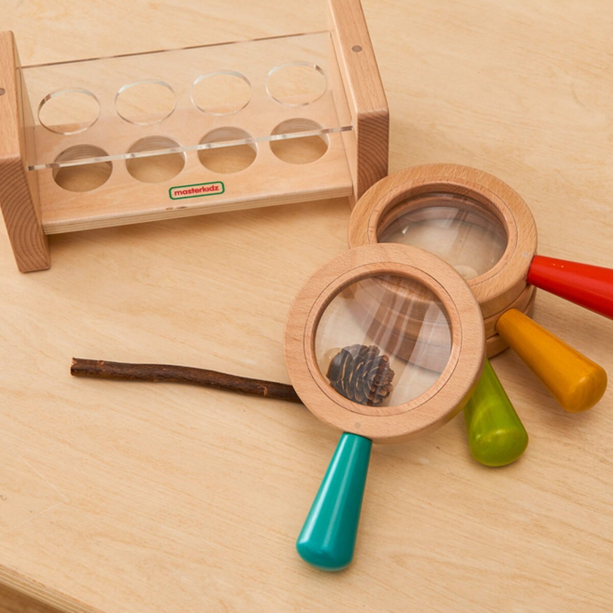 Medinis tyrinėjimo lupų rinkinys su stovu – Paveikslėlis 3