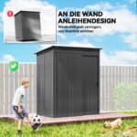 Metalinis sodo sandėliukas, lengvai surenkamas, su stumdomomis durimis, 1,37 m² – Paveikslėlis 6