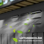 Metalinis sodo sandėliukas, lengvai surenkamas, su stumdomomis durimis, 1,37 m² – Paveikslėlis 8