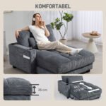 Konvertuojama sofa-lova su puodelių laikikliais – Paveikslėlis 6