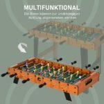 Kompaktiškas stalo futbolas su nerūdijančio plieno strypais ir dviem žaidimo pozicijomis – Paveikslėlis 7