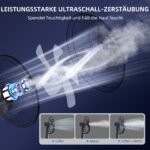 Mobilus ventiliatorius su purškimo funkcija