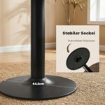 Modernus apvalus valgomasis stalas 6 asmenims, 110 cm – Paveikslėlis 5