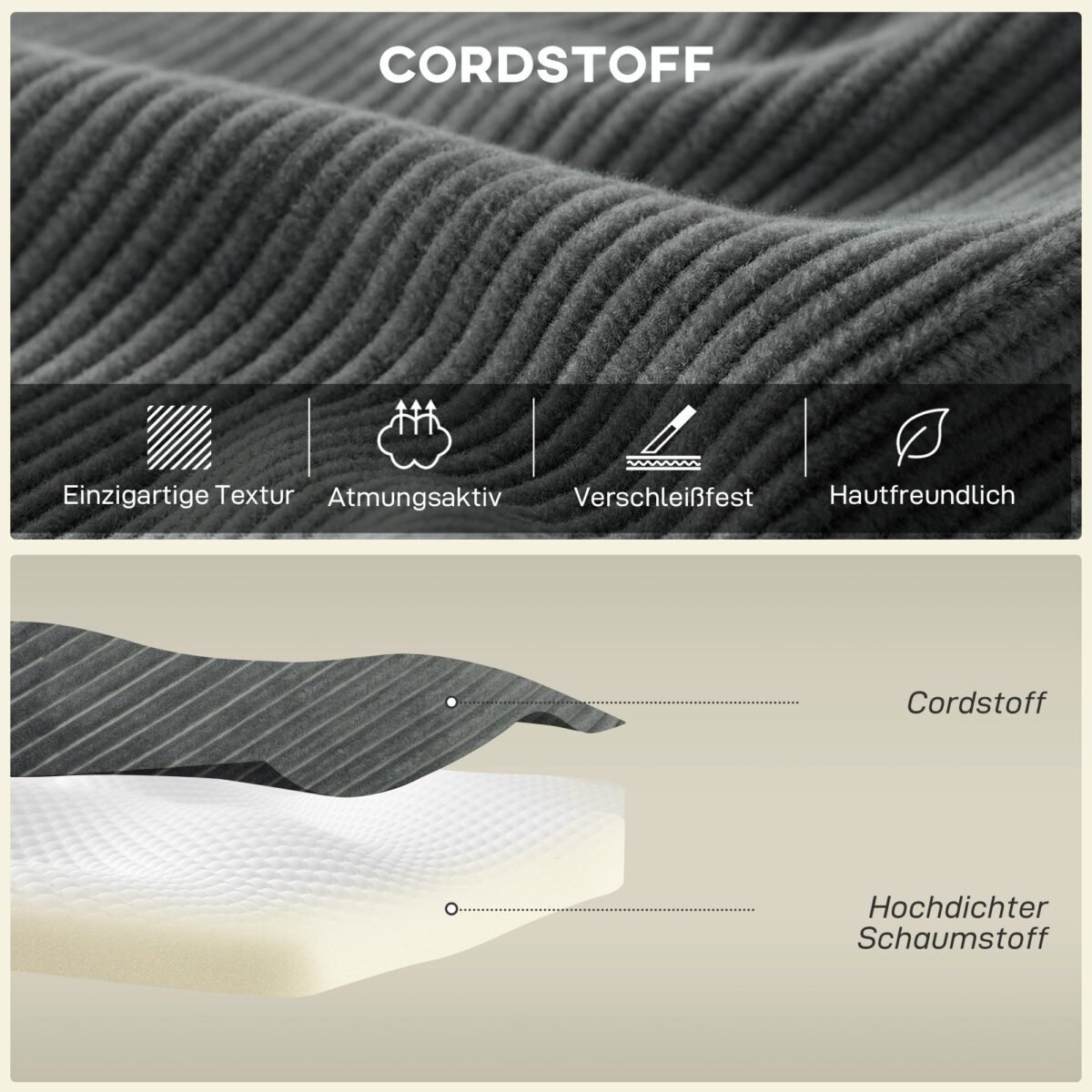 Modulinė L formos sofa-lova su giliomis sėdynėmis – Paveikslėlis 5