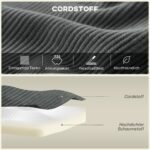 Modulinė L formos sofa-lova su giliomis sėdynėmis – Paveikslėlis 5