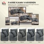 Modulinė L formos sofa-lova su giliomis sėdynėmis – Paveikslėlis 8