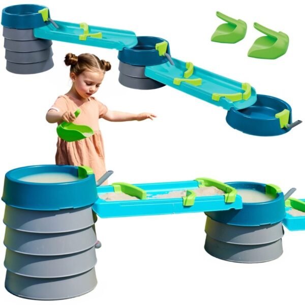 Modulinė vandens kanalų žaidimų sistema 29 elementų