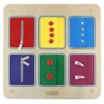 Montessori medinė lenta užsegimams – Paveikslėlis 2