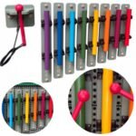 Muzikiniai vamzdeliai STEM plokštėms su lazdelėmis