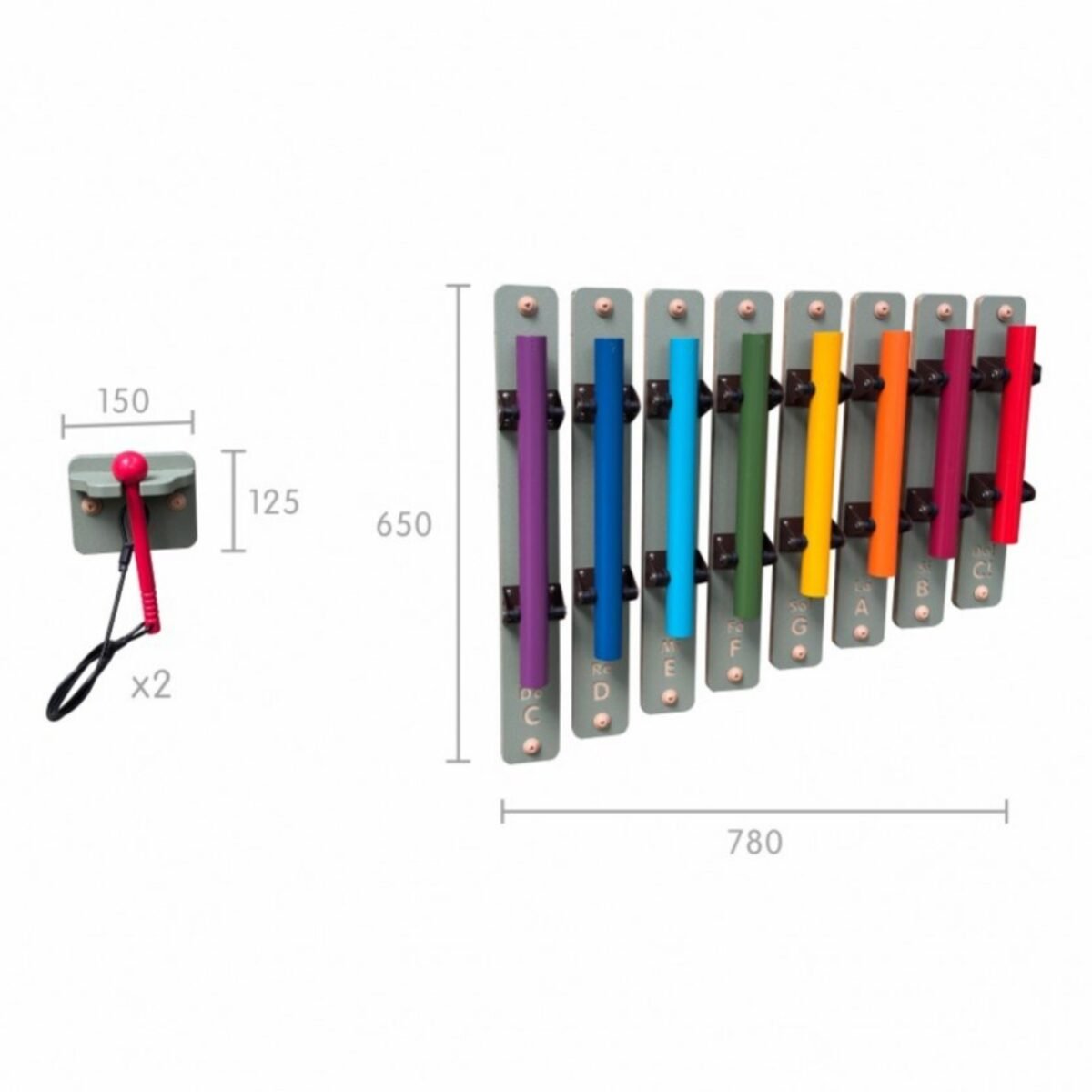 Muzikiniai vamzdeliai STEAM plokštėms su lazdelėmis – Paveikslėlis 7