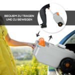 Nuotekų bakas su ratukais ir apsauga nuo taškymosi 22 l – Paveikslėlis 5