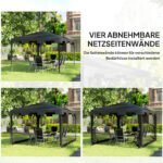 Orams atsparus paviljonas su tinklinėmis sienelėmis – Paveikslėlis 4