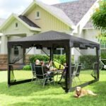 Orams atsparus paviljonas su tinklinėmis sienelėmis – Paveikslėlis 7