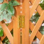 Medinė augalų dėžė su kampiniu spalieru ir drenažo anga – Paveikslėlis 8