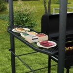 Oro salygoms atsparus grillpavilonas su soninemis lentynomis 8