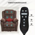 Pakeliamasis masažinis fotelis su juosmens šildymu – Paveikslėlis 5