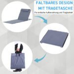 Paplūdimio gultas su 5 padėčių reguliuojamu atlošu ir transportavimo krepšiu – Paveikslėlis 5