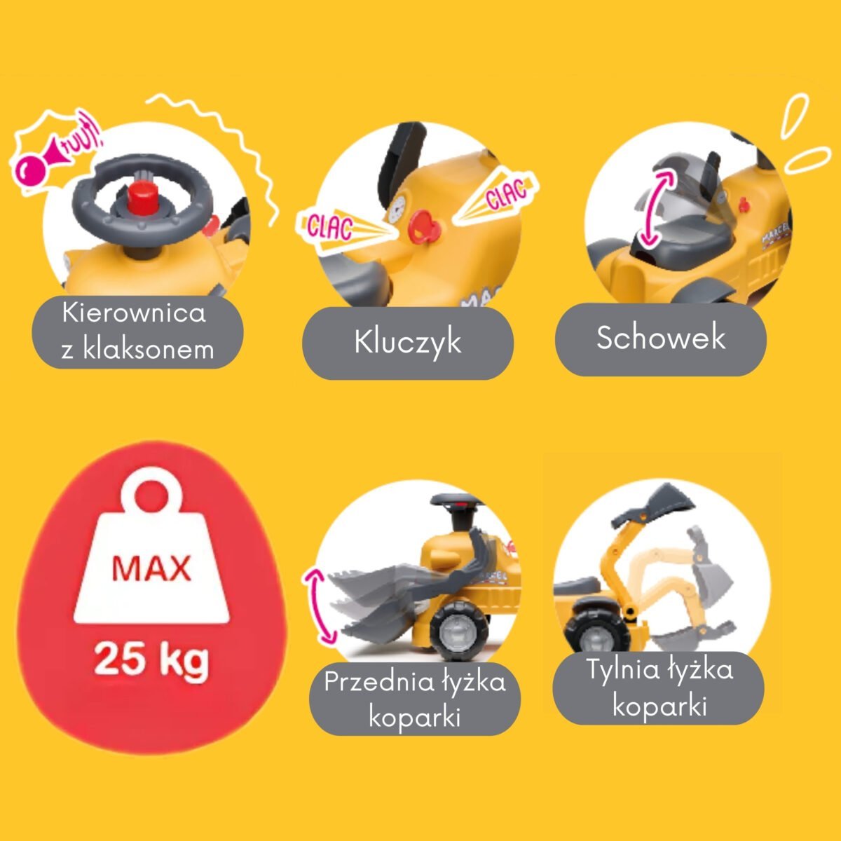 Paspiriamas ekskavatorius-stumdukas su priekaba – Paveikslėlis 4