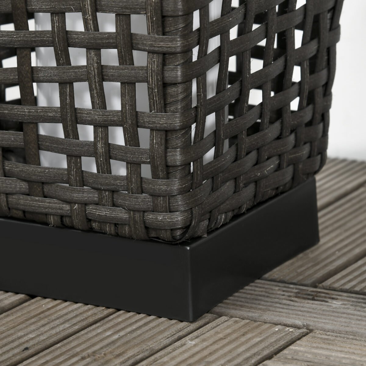 Pastatomas rotango saulės šviestuvas su automatiniu įsijungimu – Paveikslėlis 8