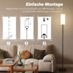 Pastatomas šviestuvas su lino efekto gaubtu ir kojiniu jungikliu – Paveikslėlis 6