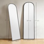 Pastatomas viso kūno veidrodis su lenktu rėmu – Paveikslėlis 3